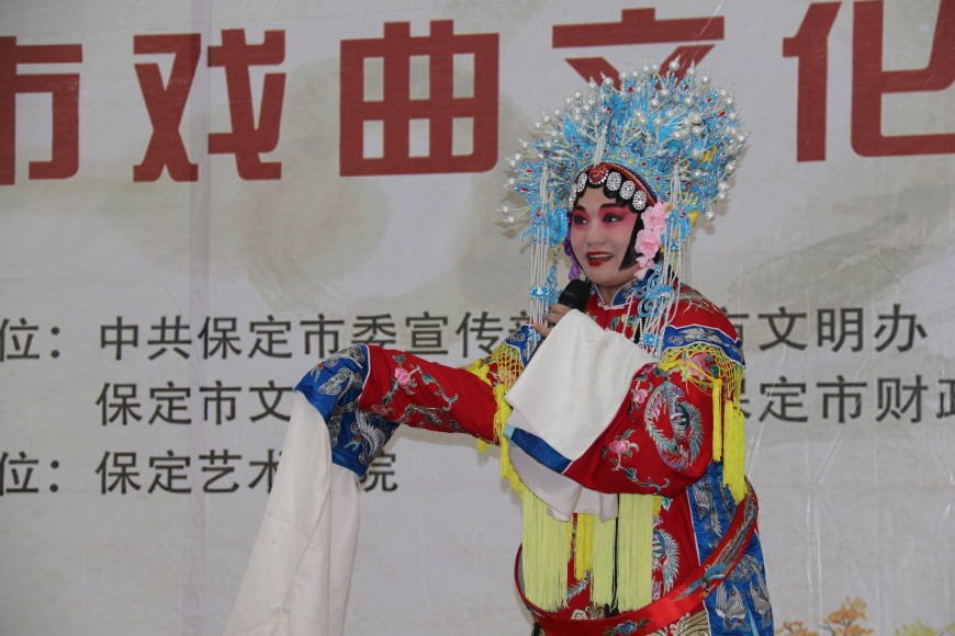 演出中,国家一级演员,保定市艺术研究院院长