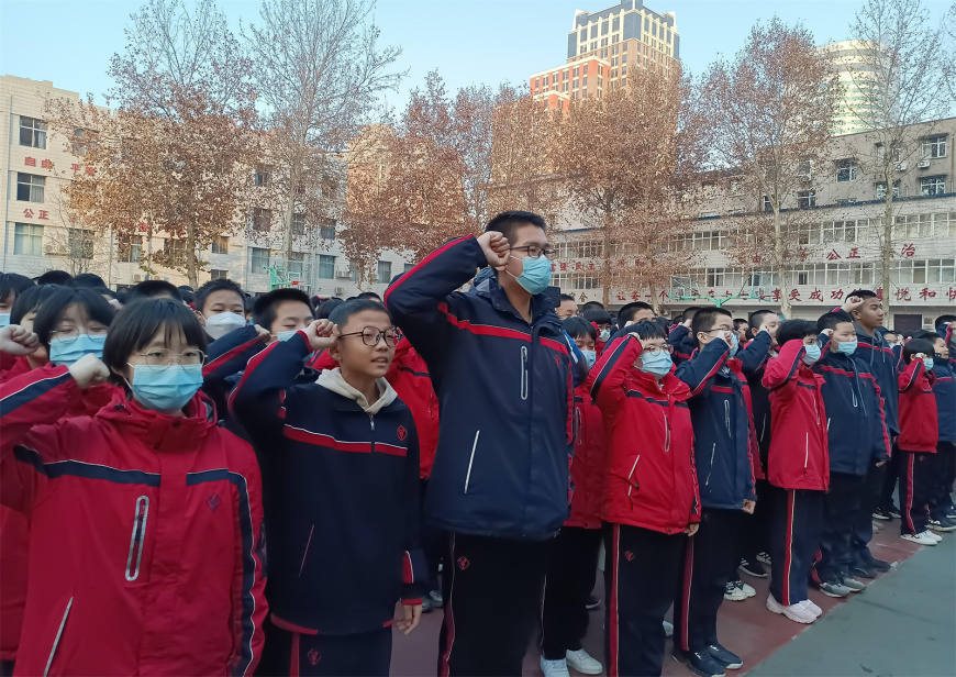 石家庄市第十七中学举行全国文明校园揭牌仪式